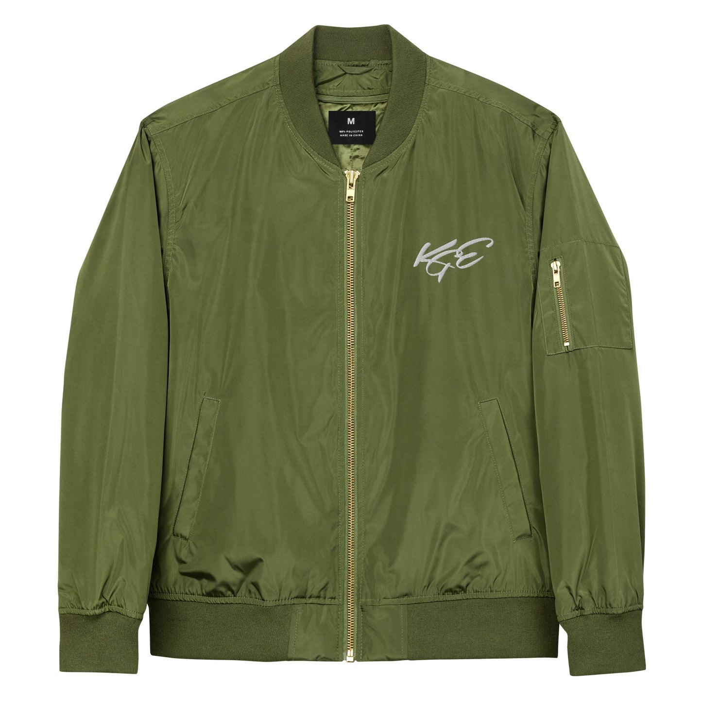 KGE Unlid - Premium recycled bomber jacket (Front embroidery only)