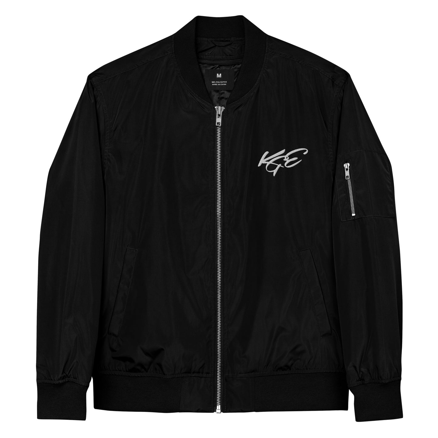 KGE Unlid - Premium recycled bomber jacket (Front embroidery only)