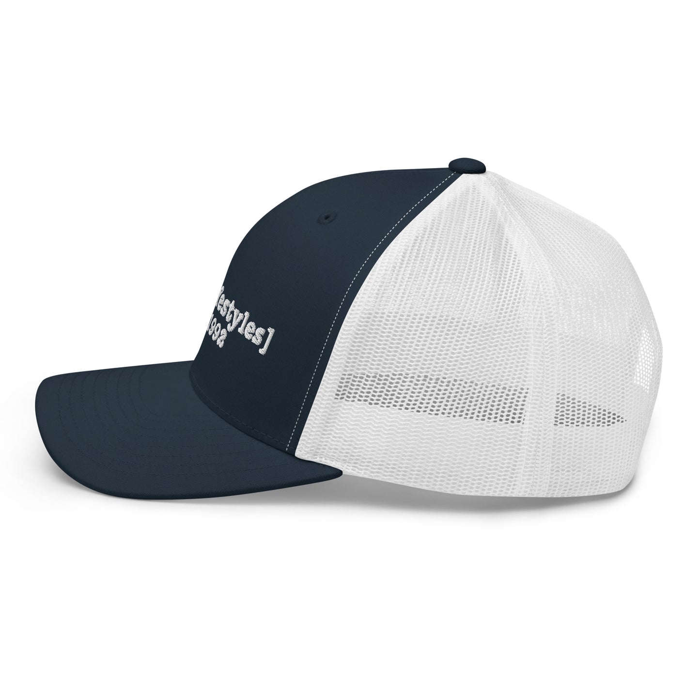 White KGE Lifestyles Retro - Low Profile Trucker Cap