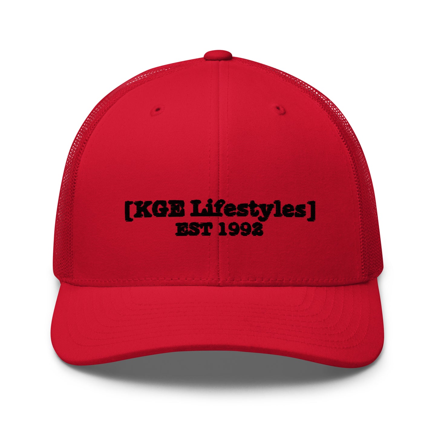 Black KGE Lifestyles Retro - Low Profile Trucker Cap