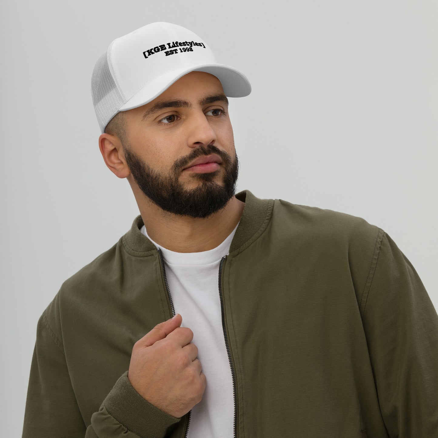 Black KGE Lifestyles Retro - Low Profile Trucker Cap