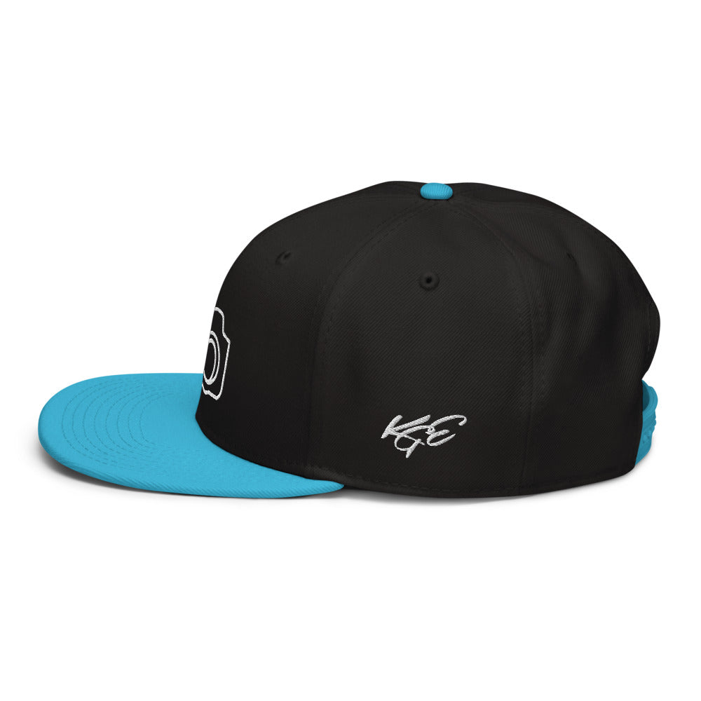 (New) KGE Photography Embroidered Camera OTTO Snapback Hat