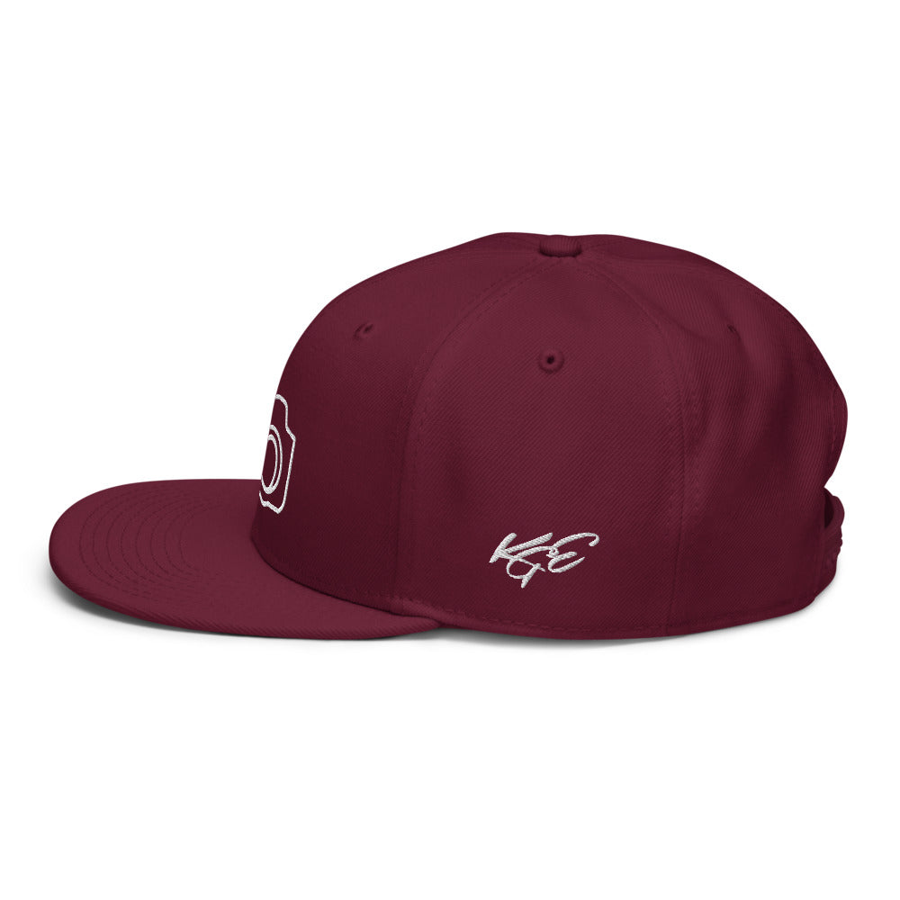 (New) KGE Photography Embroidered Camera OTTO Snapback Hat