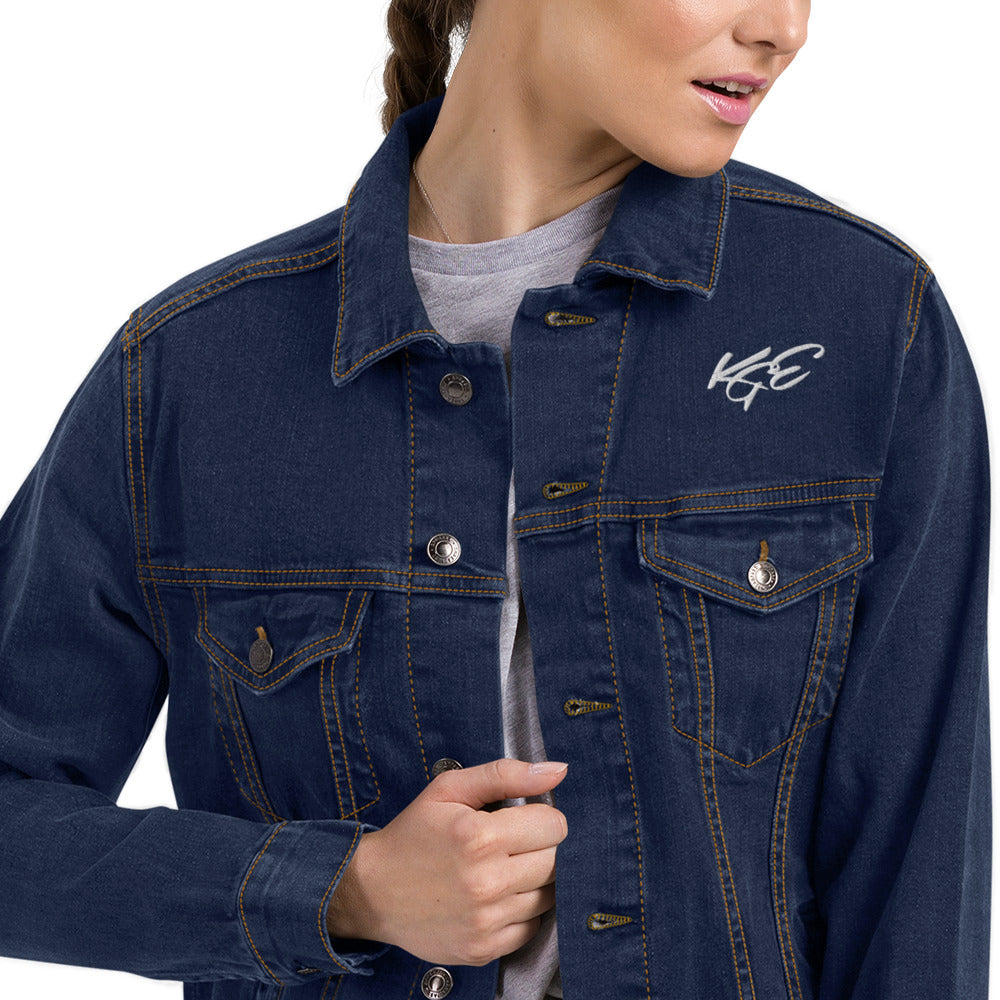 KGE Unlid - embroidery Unisex denim jacket