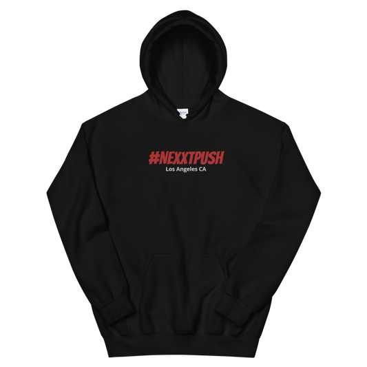 #Nexxtpush Red Embroidered Original Hoodie