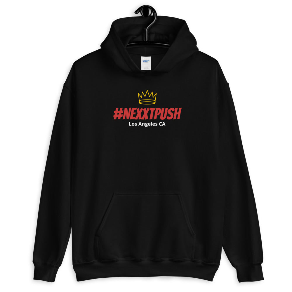 (BIG SIZE) #Nexxtpush Royalty Red Letters Embroidered - Original Hoodie (Sizes 2XL - 5XL)