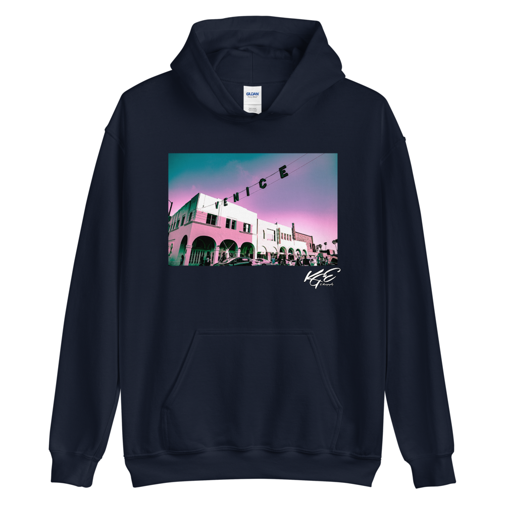 (BIG SIZE) KGE Photography - Venice Beach - Original Hoodie (Sizes 3XL - 5XL)