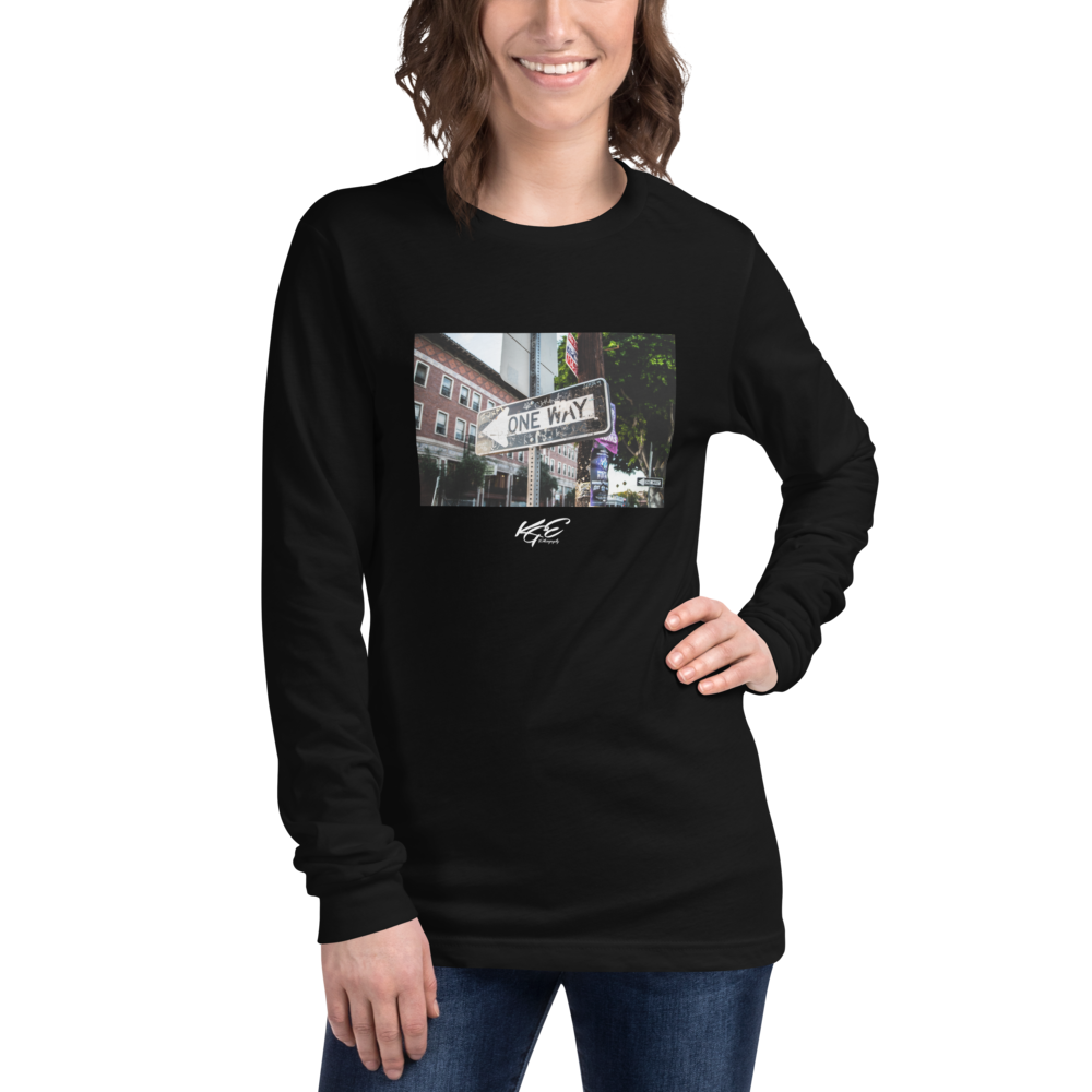 (New) One Way - KGE Photography - Premium Unisex Long Sleeve Tee