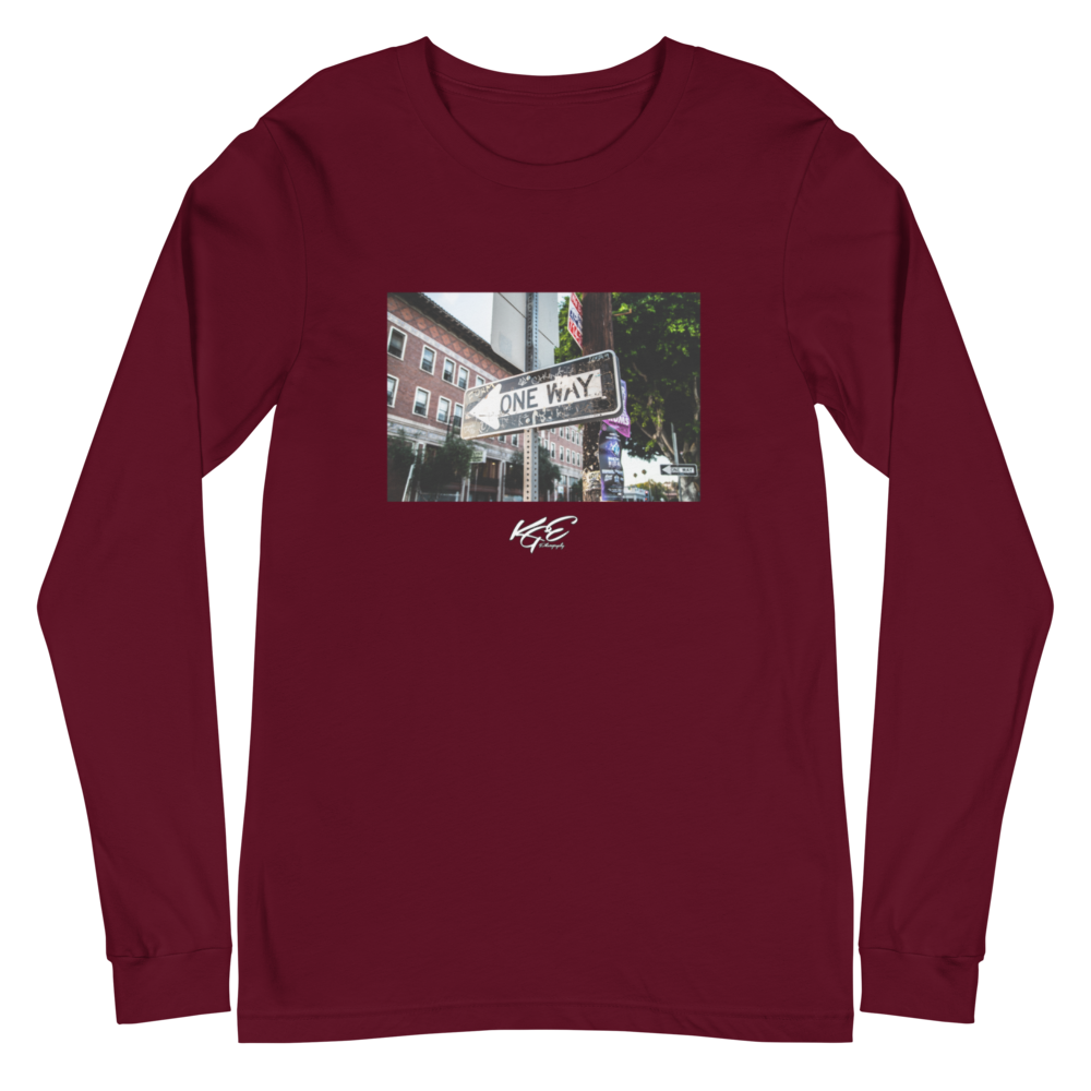 (New) One Way - KGE Photography - Premium Unisex Long Sleeve Tee