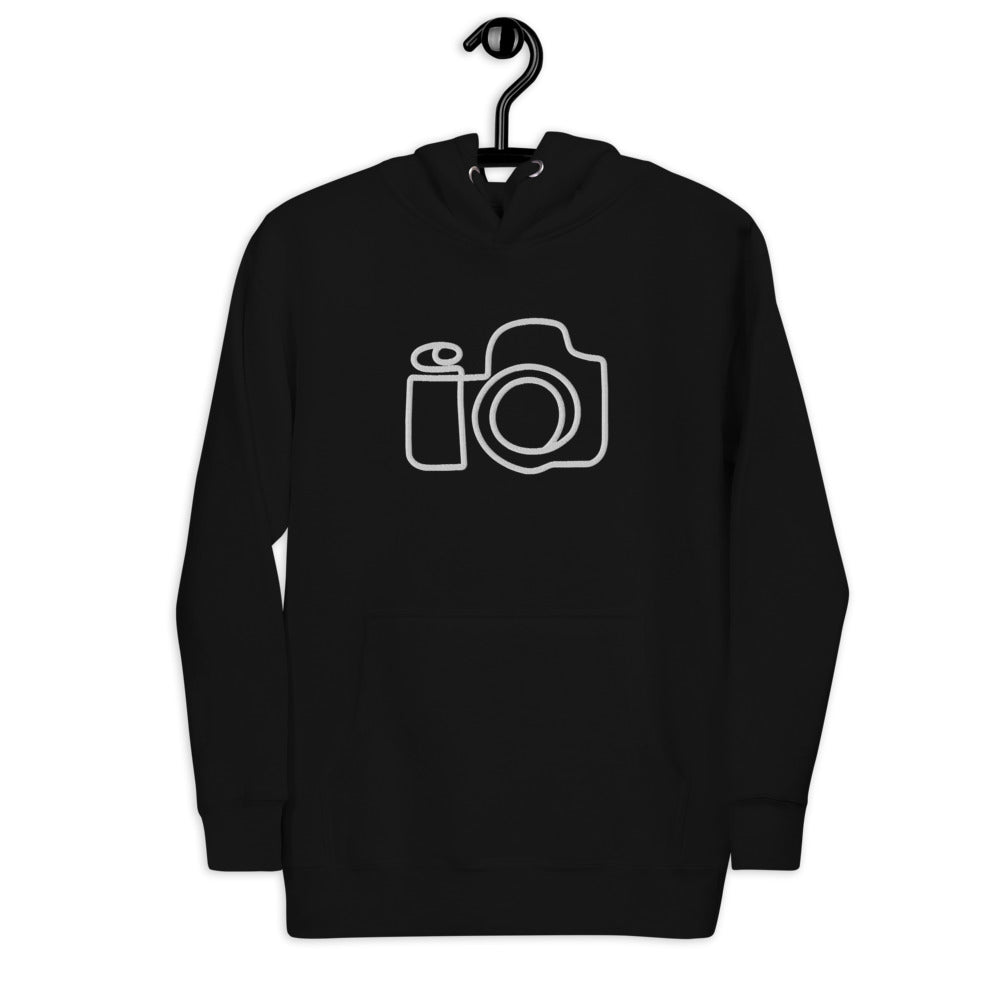 (New) KGE Photography Embroidered Camera Premium Slim Hoodie