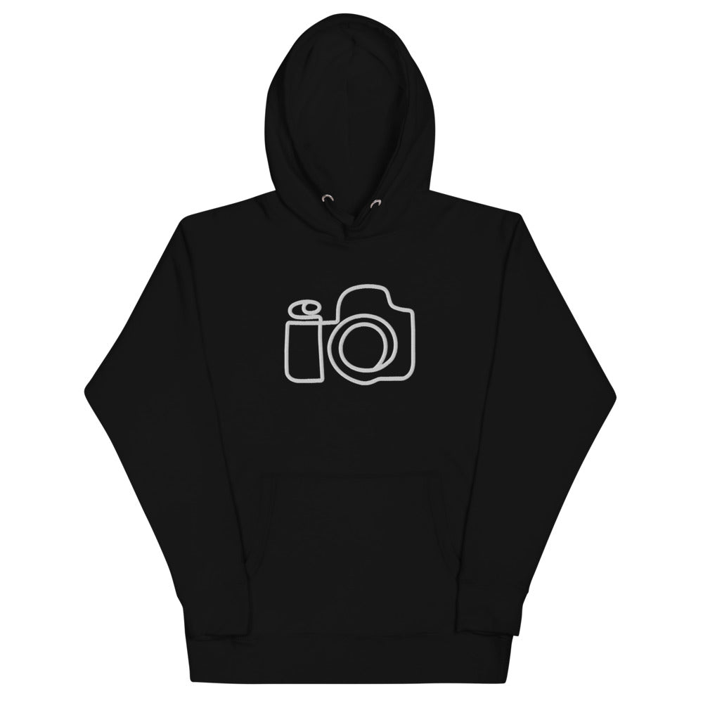 (New) KGE Photography Embroidered Camera Premium Slim Hoodie