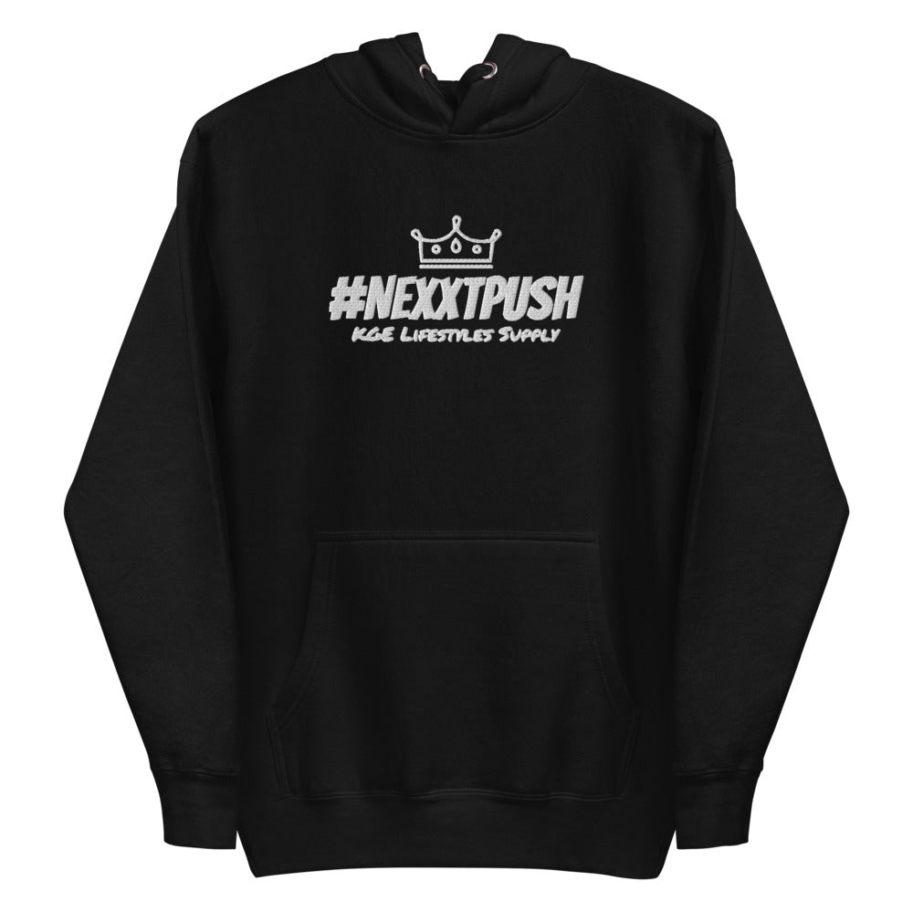 (New) #NEXXTPUSH Crown Embroidered Premium Slim Hoodie II