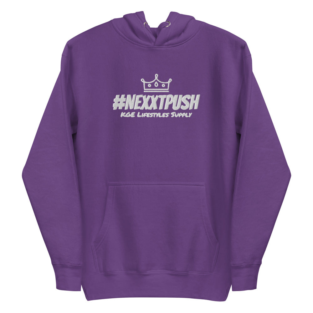 (New) #NEXXTPUSH Crown Embroidered Premium Slim Hoodie II