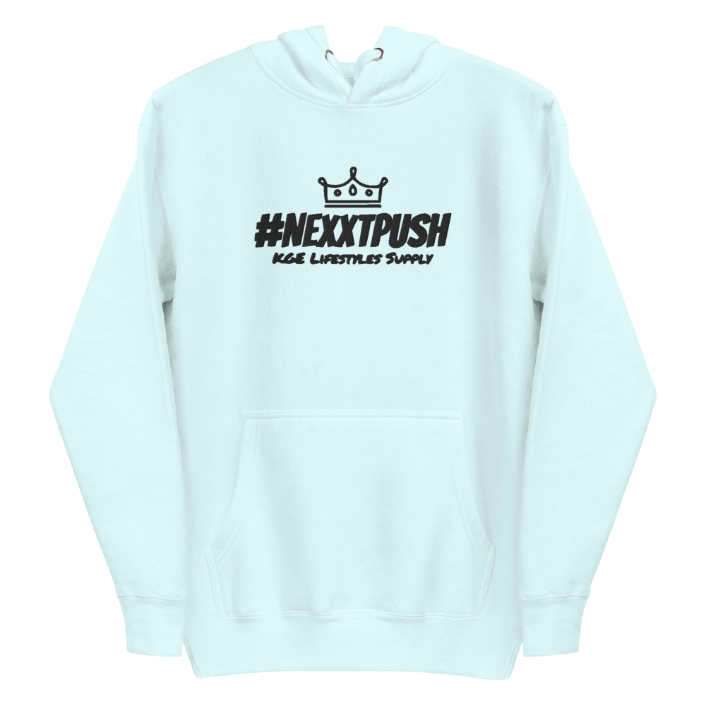 (New) #NEXXTPUSH Crown Embroidered Premium Slim Hoodie