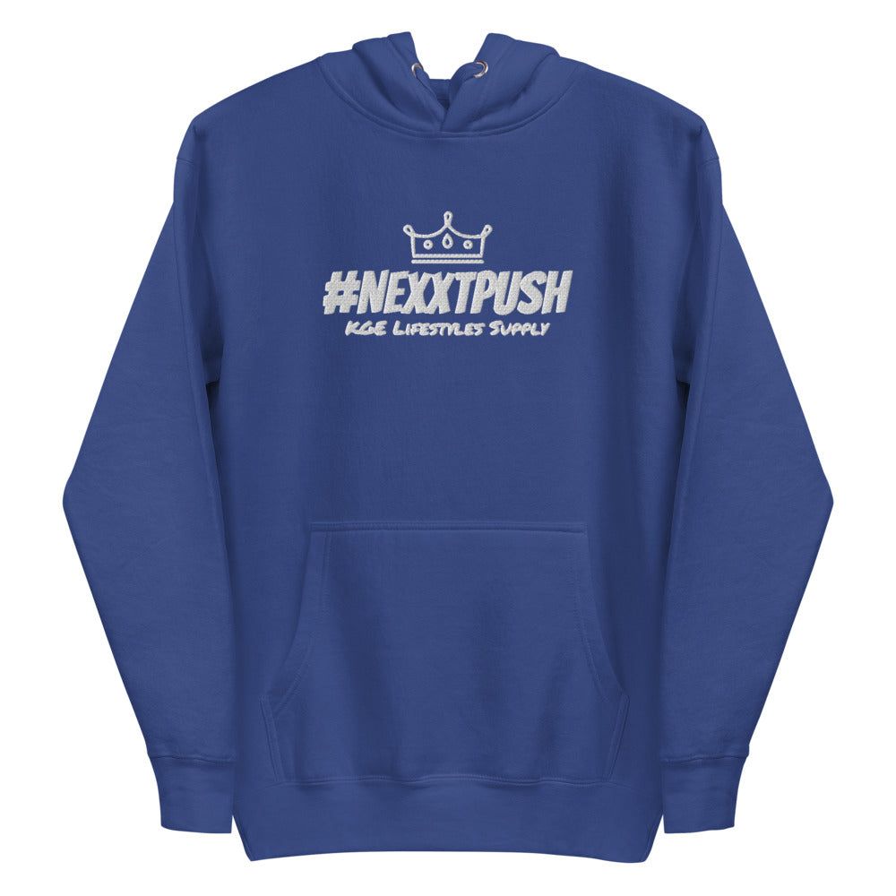 (New) #NEXXTPUSH Crown Embroidered Premium Slim Hoodie II